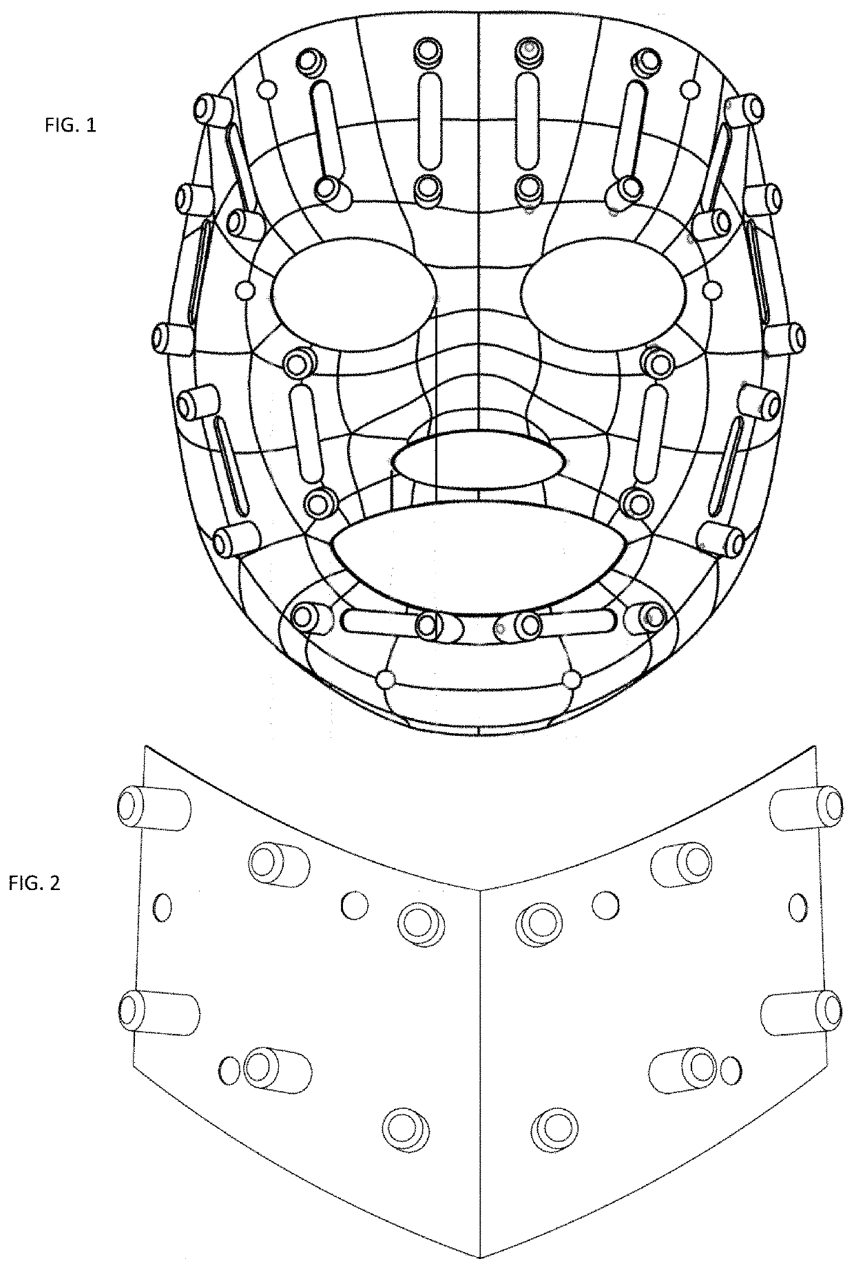 Cosmetic Massage and Liquid Distributing Neck and Facial Mask Electronic Device or Electronic Cosmetic Apparatus