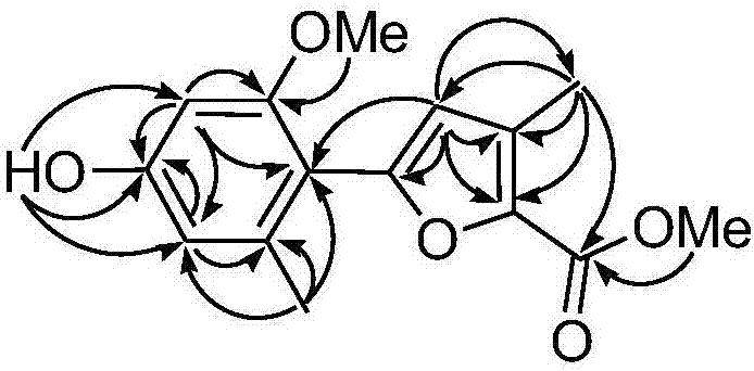 A kind of 2-methoxyfuran flavor enhancer compound, its preparation method and its application in cigarette moisturizing