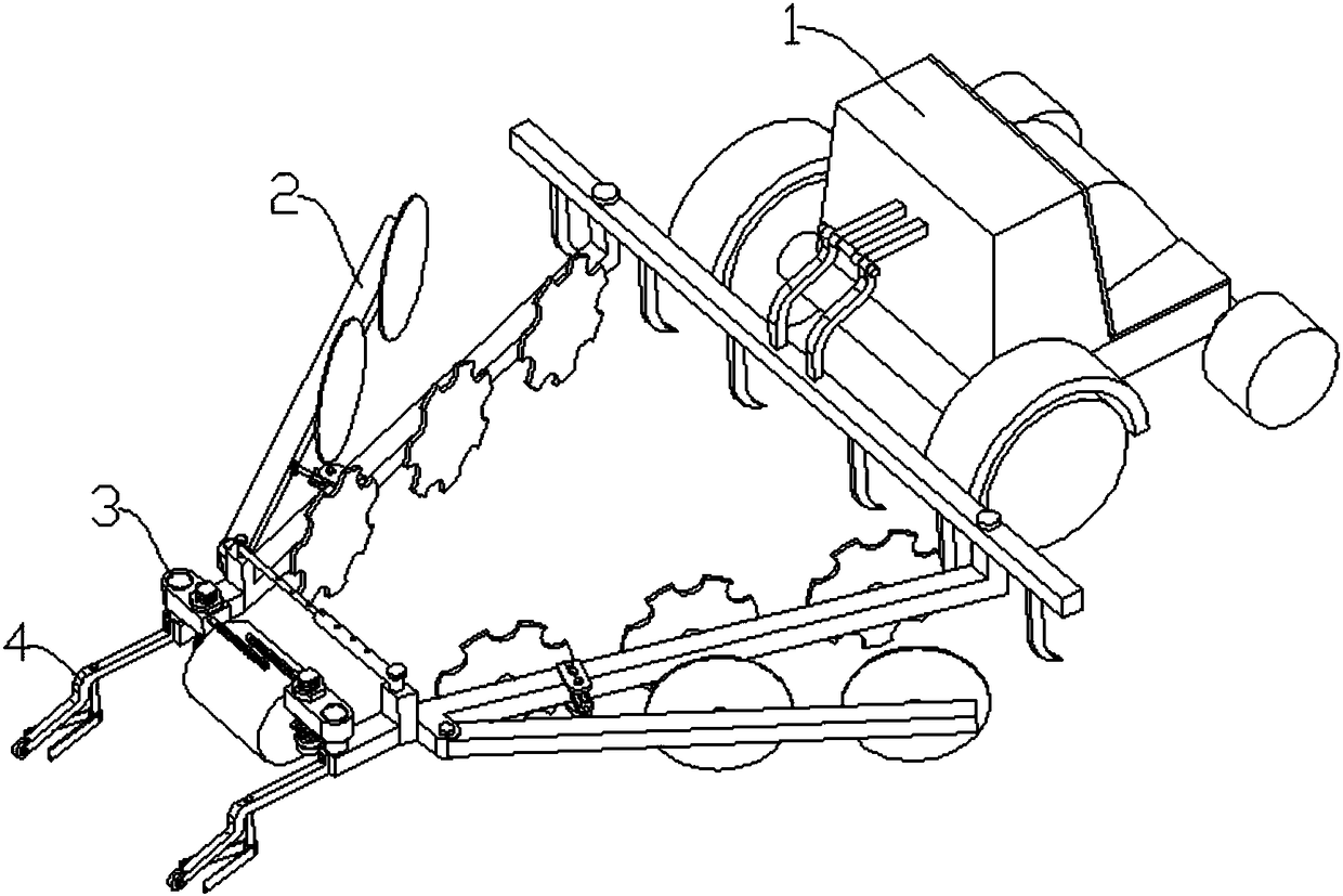 Adjustable ridging machine