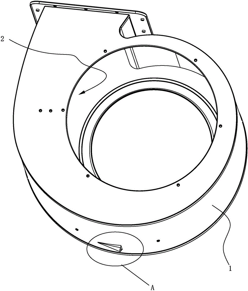 Volute of range hood with noise reducing function