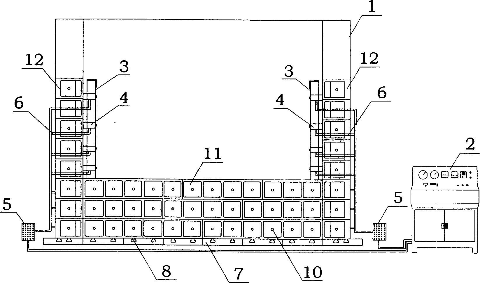 Three-qimension geomechanics model exporiment system