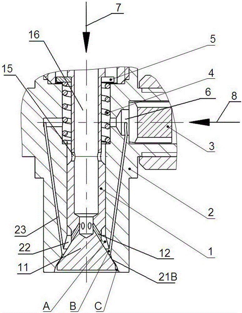 A gas-assisted optional injector