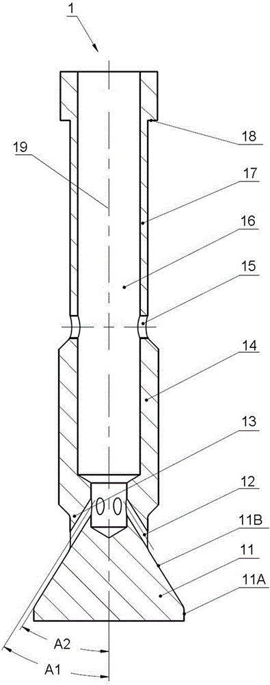 A gas-assisted optional injector