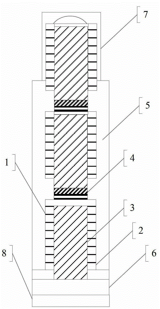 A kind of solar cell and preparation method based on multi-section nanowire radial pn junction