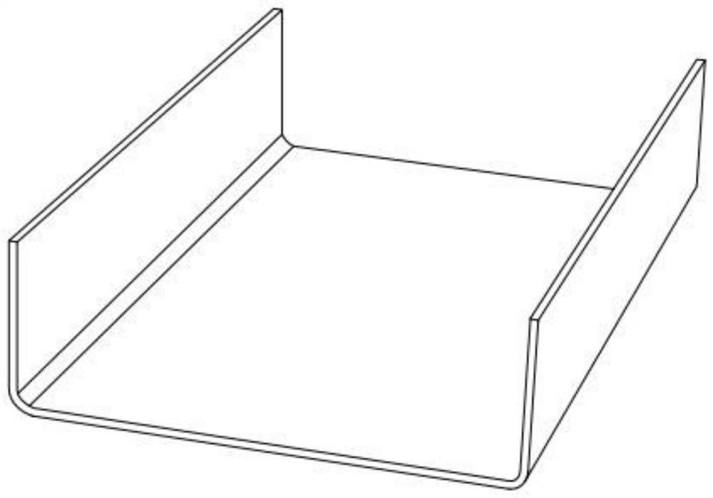 C-shaped steel stacking device