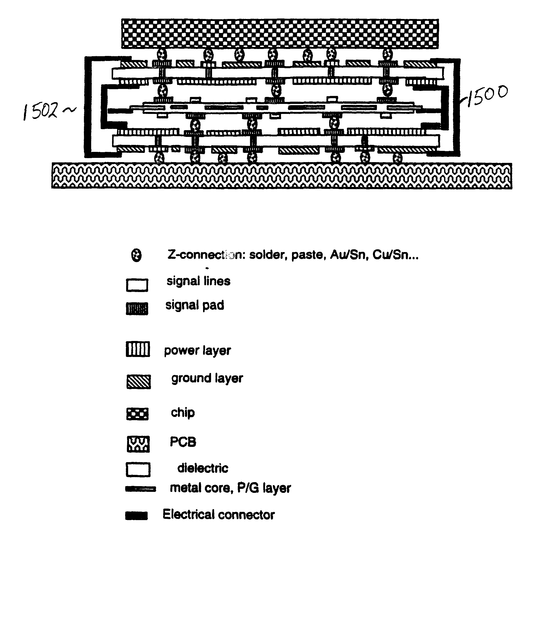 Composite interposer and method for producing a composite interposer