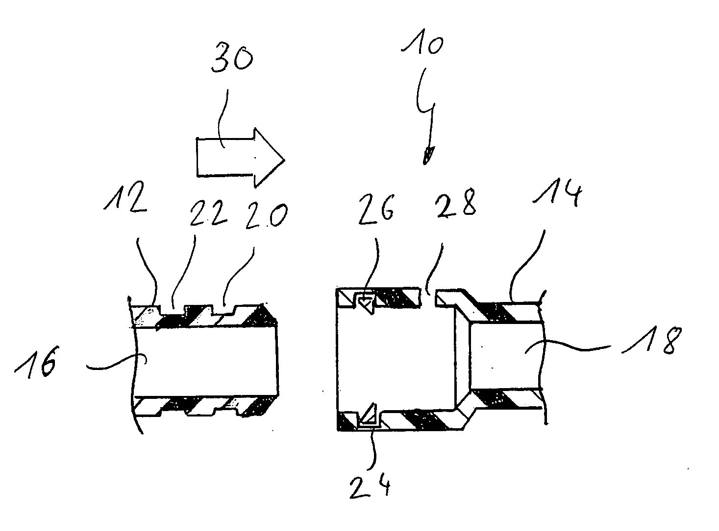 Coupling for tubular elements