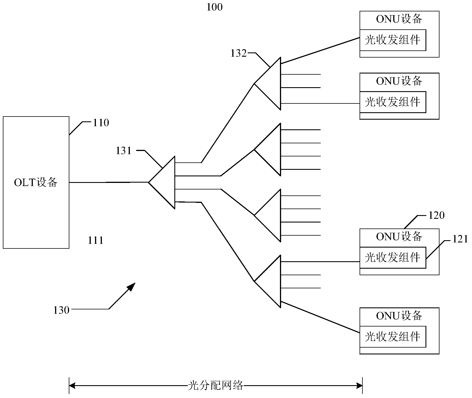 Integrated optical transmitting-receiving assembly