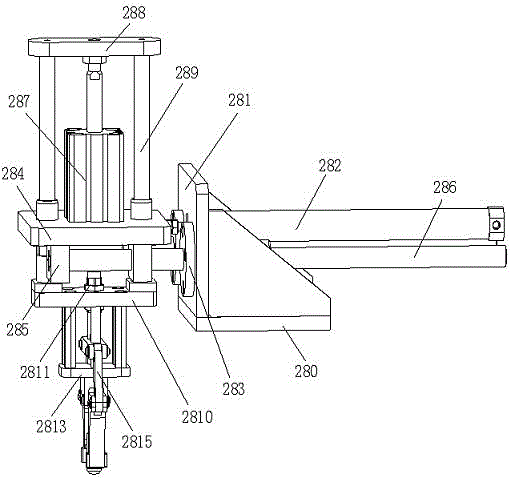 Bearing feeding mechanism for bearing and gear shaft assembling machine of lawn mower head