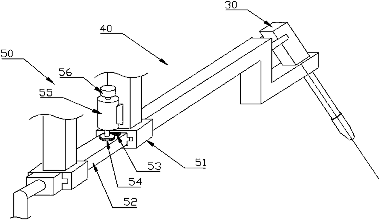 Laser welding automatic following protective gas jetting blowing system