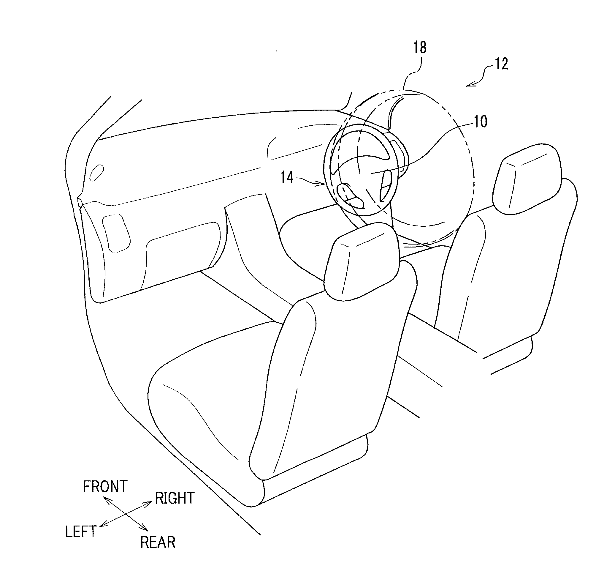 Air bag system for vehicle