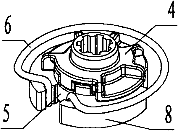 Double lug boss type internal spline shaft pushed angle adjustor