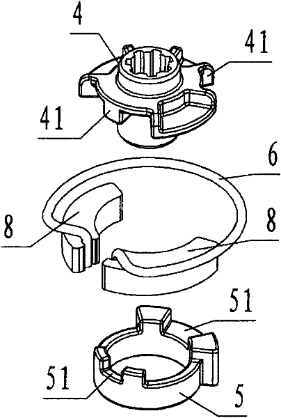 Double lug boss type internal spline shaft pushed angle adjustor