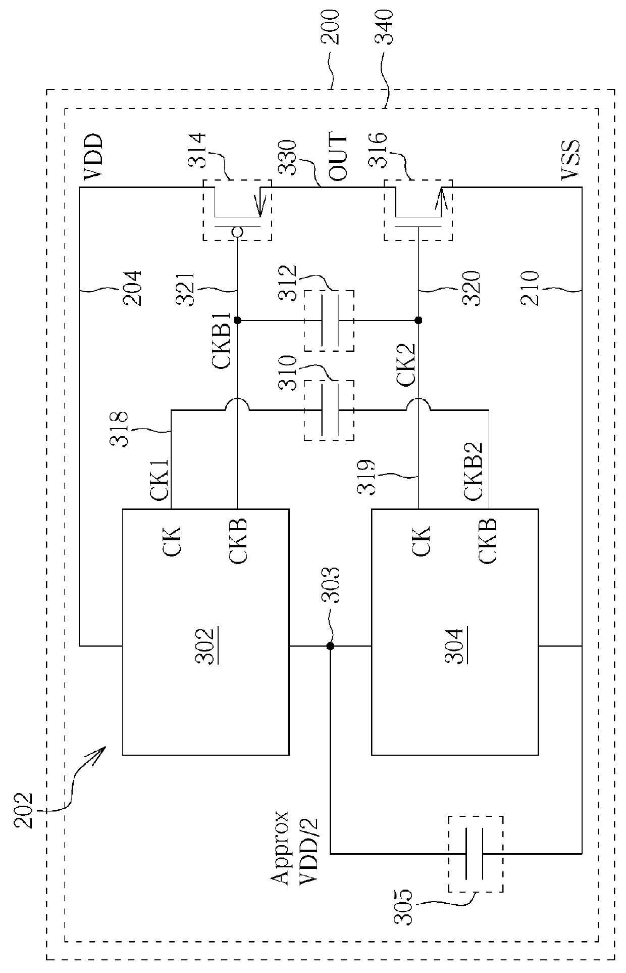 Cross-coupled oscillator, integrated circuit and electronic device