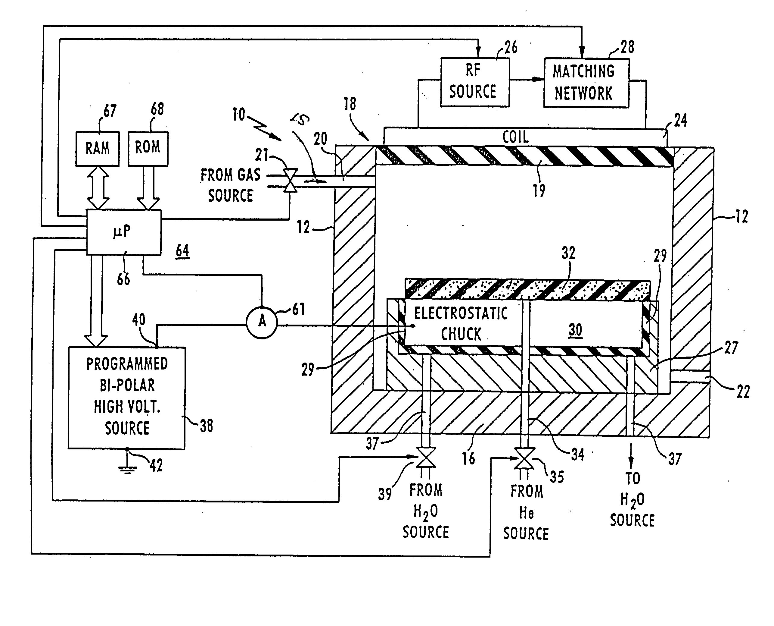 Dechucking method and apparatus for workpieces in vacuum processors