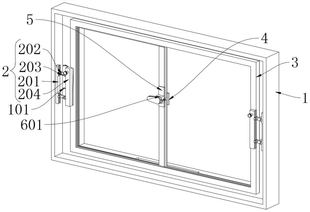 Waterproof connecting structure of aluminum alloy door and window