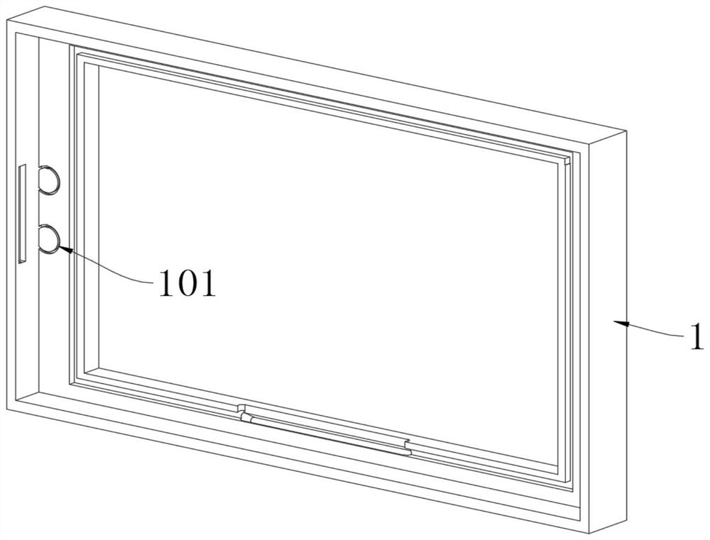 Waterproof connecting structure of aluminum alloy door and window