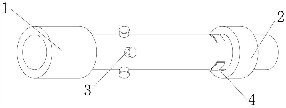 Double-shaft expandable mandrel