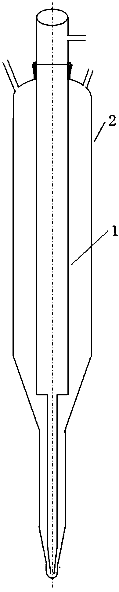 Vapor-phase fluidized bed device for preparation and activation of catalyst and catalyst activation method