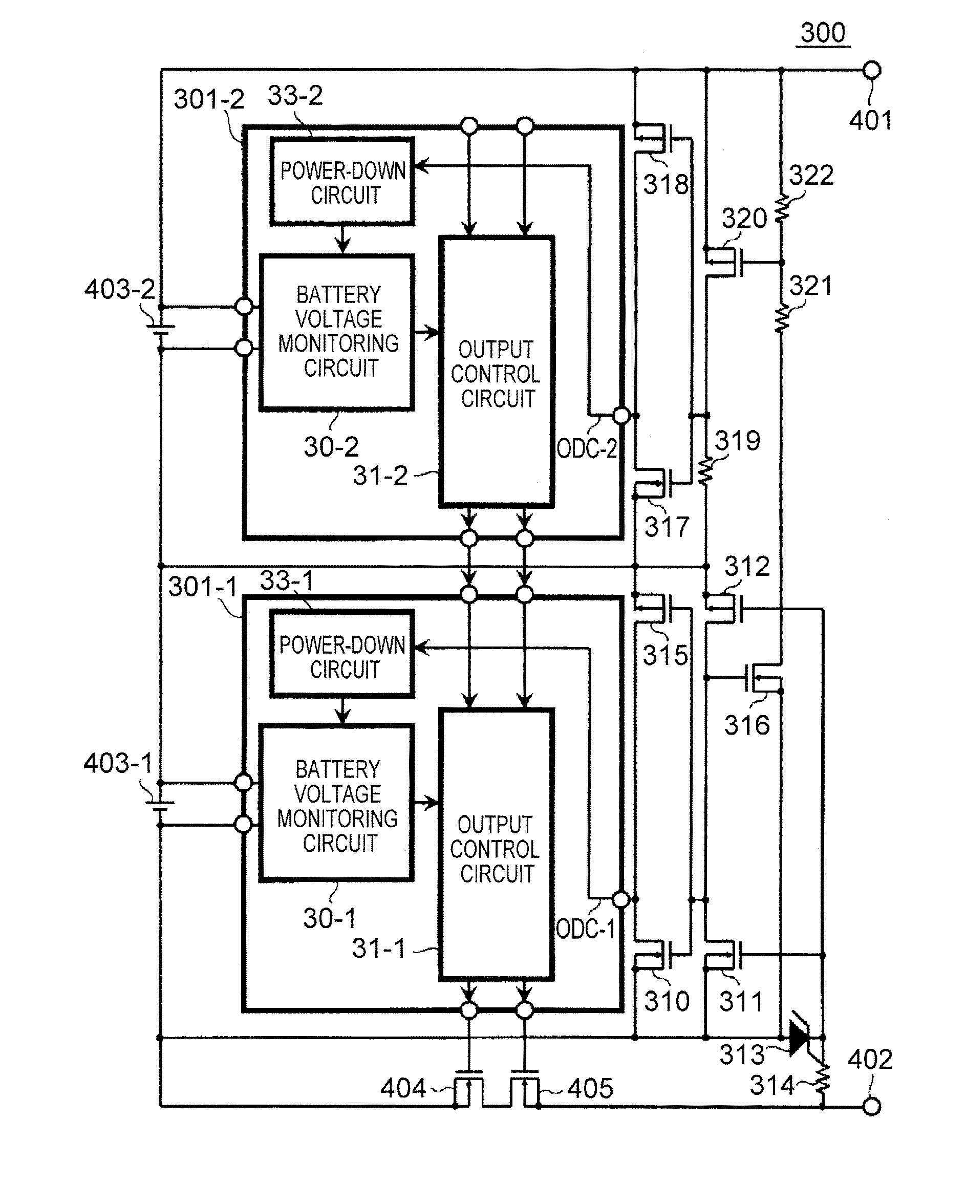 Charging/discharging control circuit, charging/discharging control device, and battery apparatus