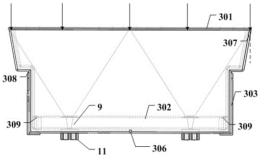 A roof solar concentrating power generation system