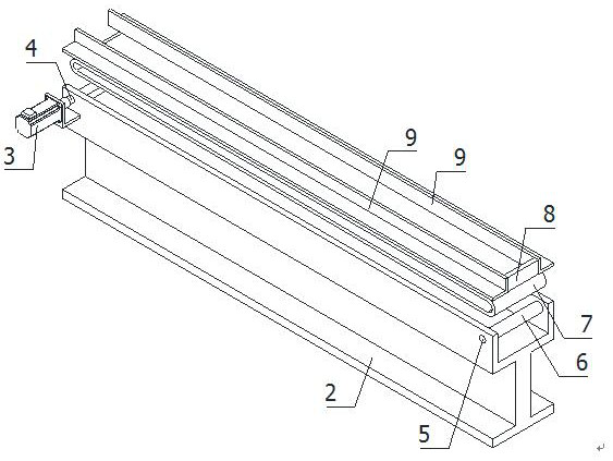 Polishing device for polishing glass corners