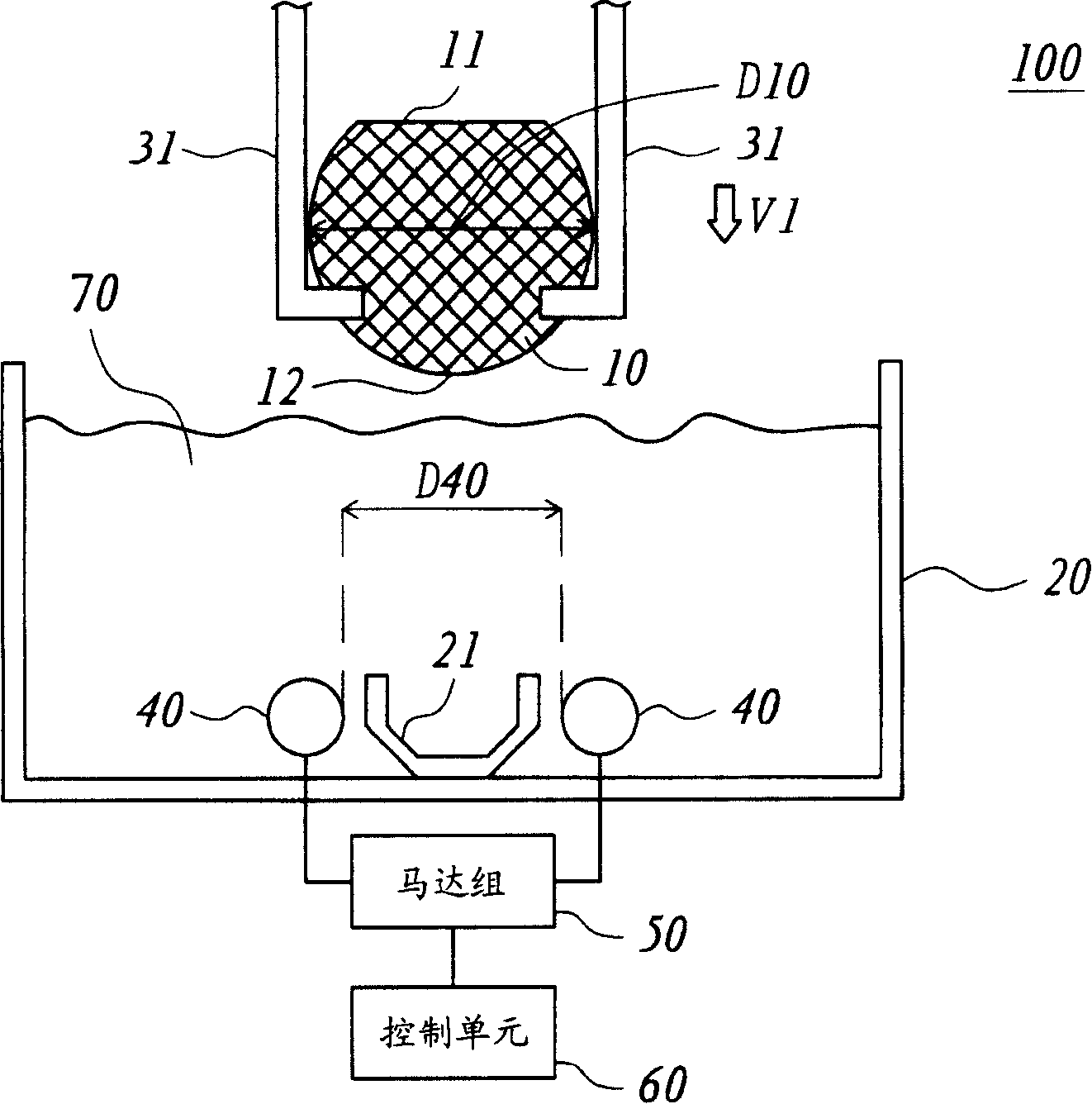 Wet process device for etching wafer, and wet process etching method