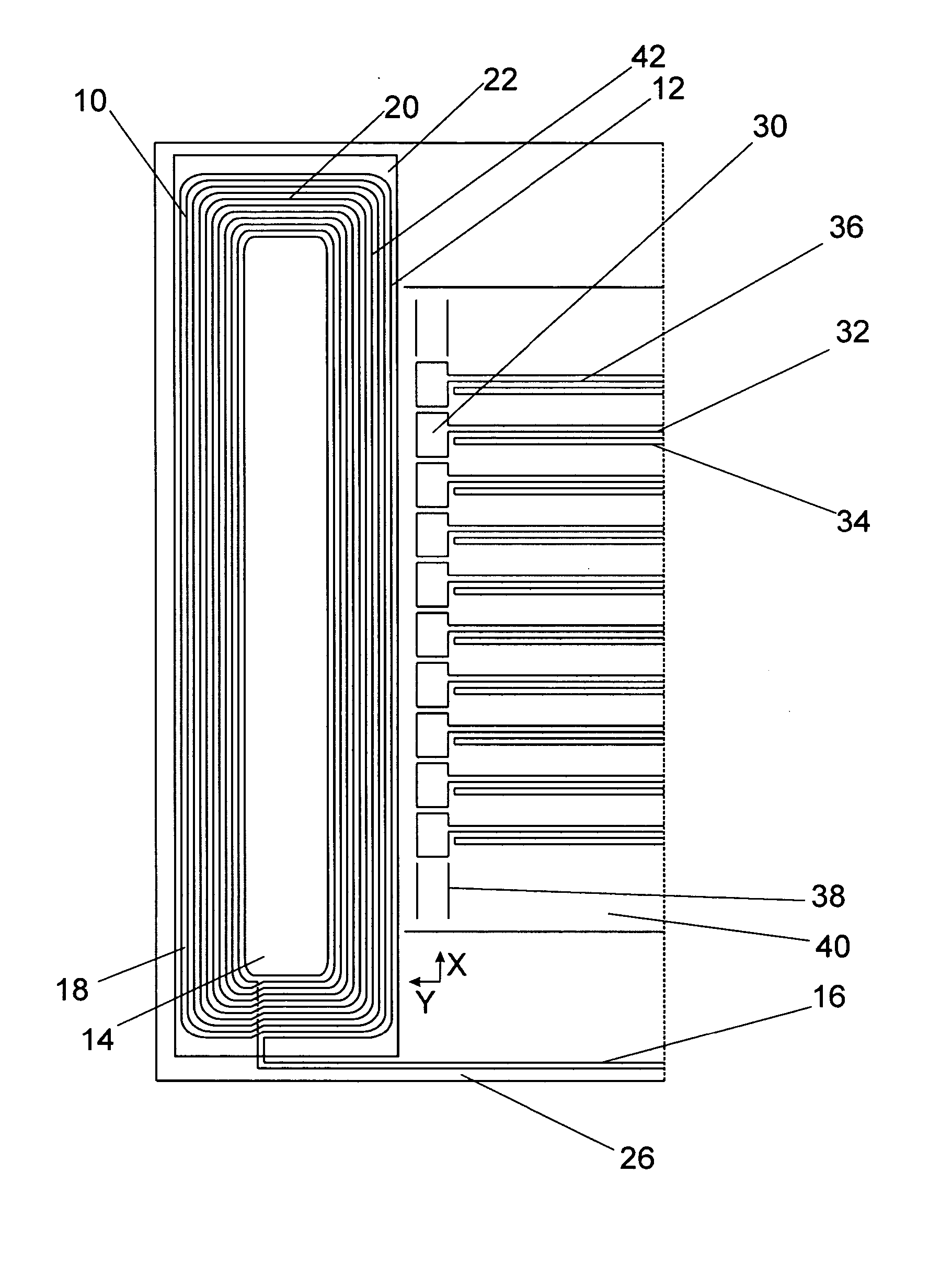 Hybrid wound/etched winding constructs for scanning and monitoring