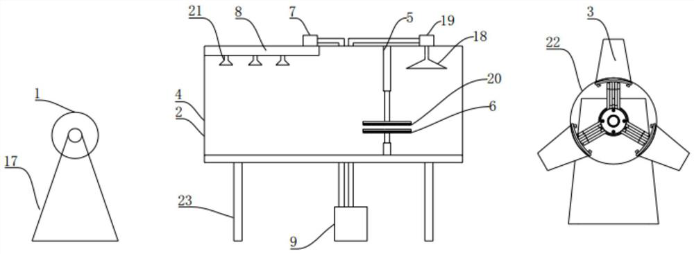 Cloth flattening device for garment processing