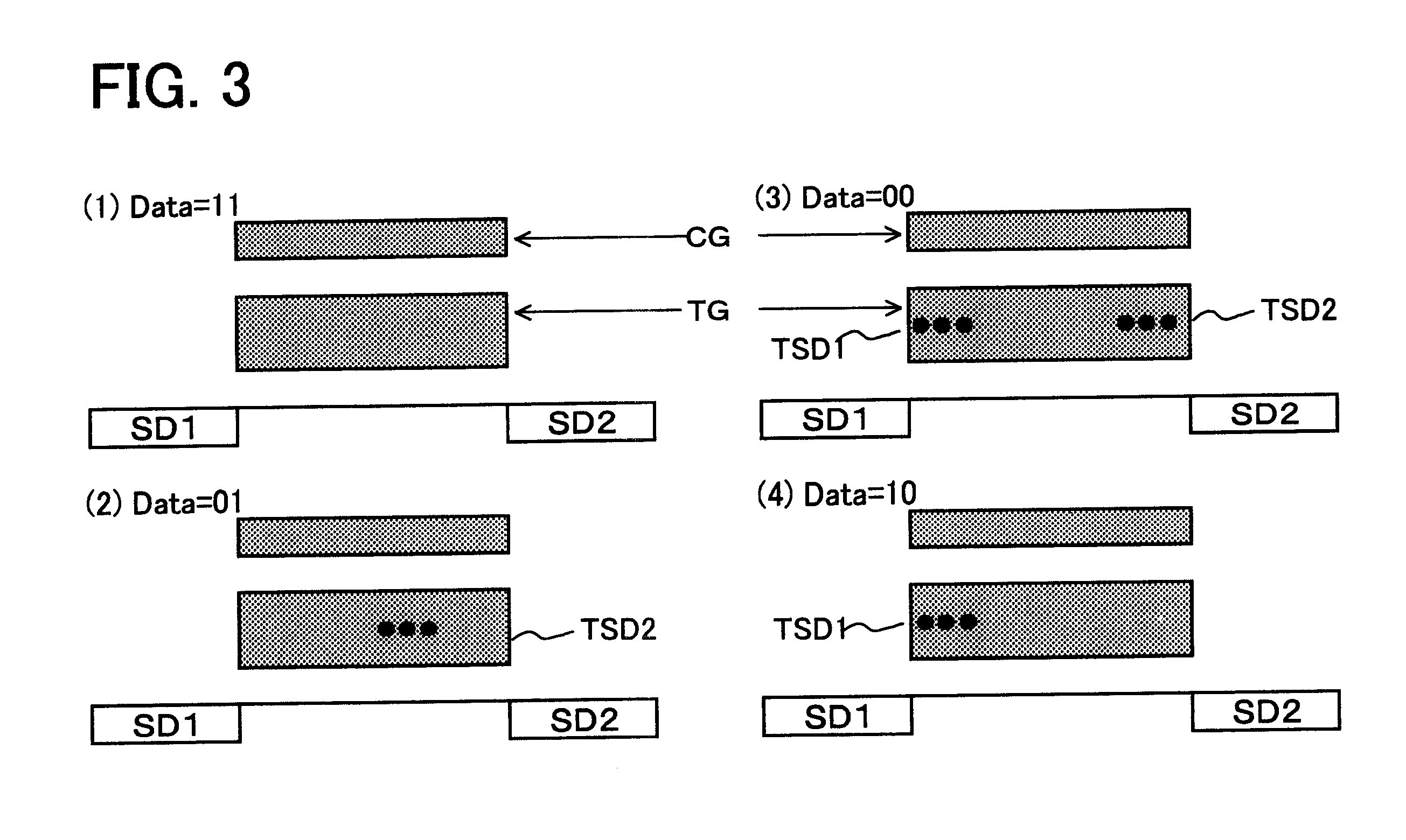 Nonvolatile memory circuit for recording multiple bit information