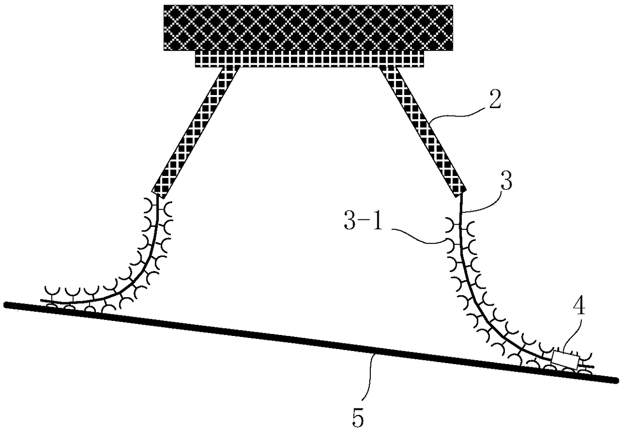 Unmanned aerial vehicle adaptive footrest and unmanned aerial vehicle