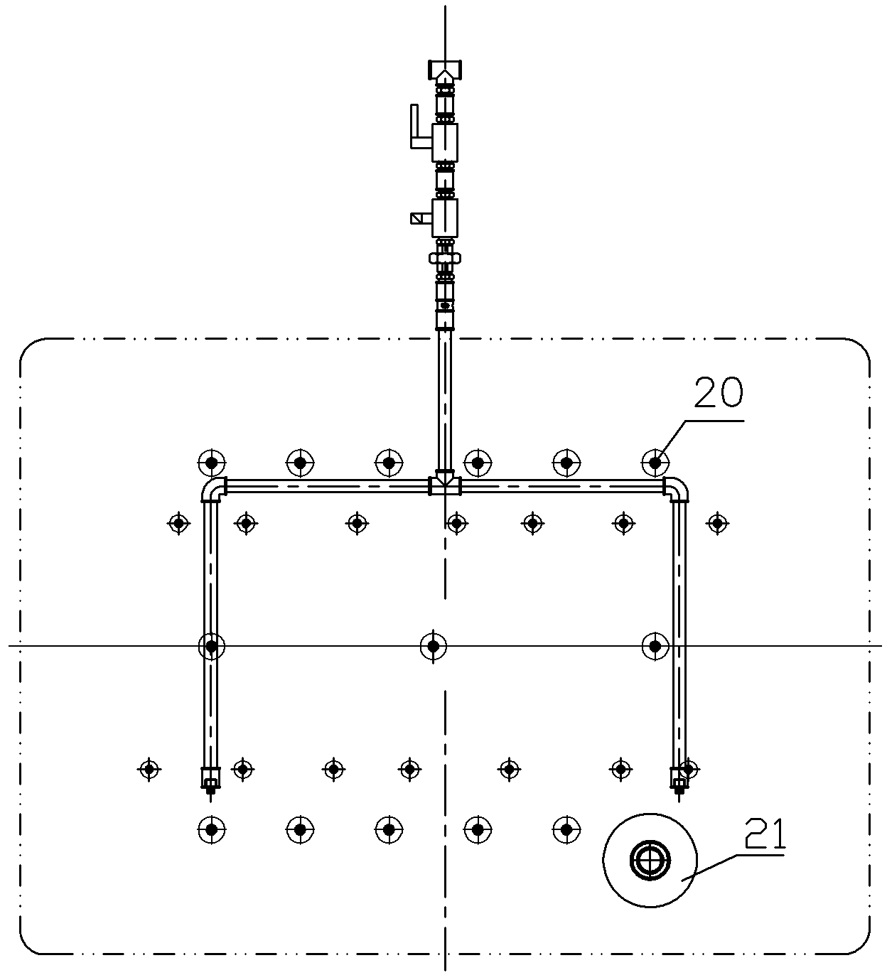 Automatic ignition and air entraining device and method for full automatic casting machine