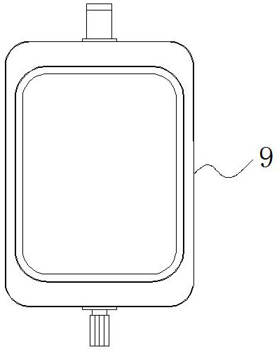 Convenient-to-position sealing performance detection device for processing catheterization drainage bag