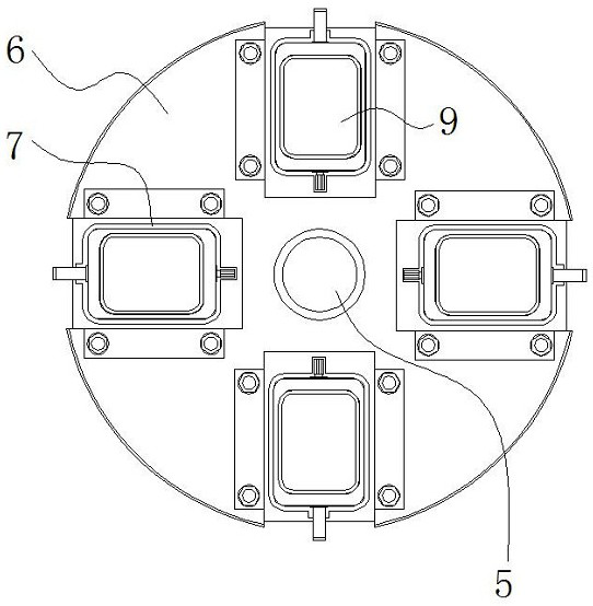 Convenient-to-position sealing performance detection device for processing catheterization drainage bag