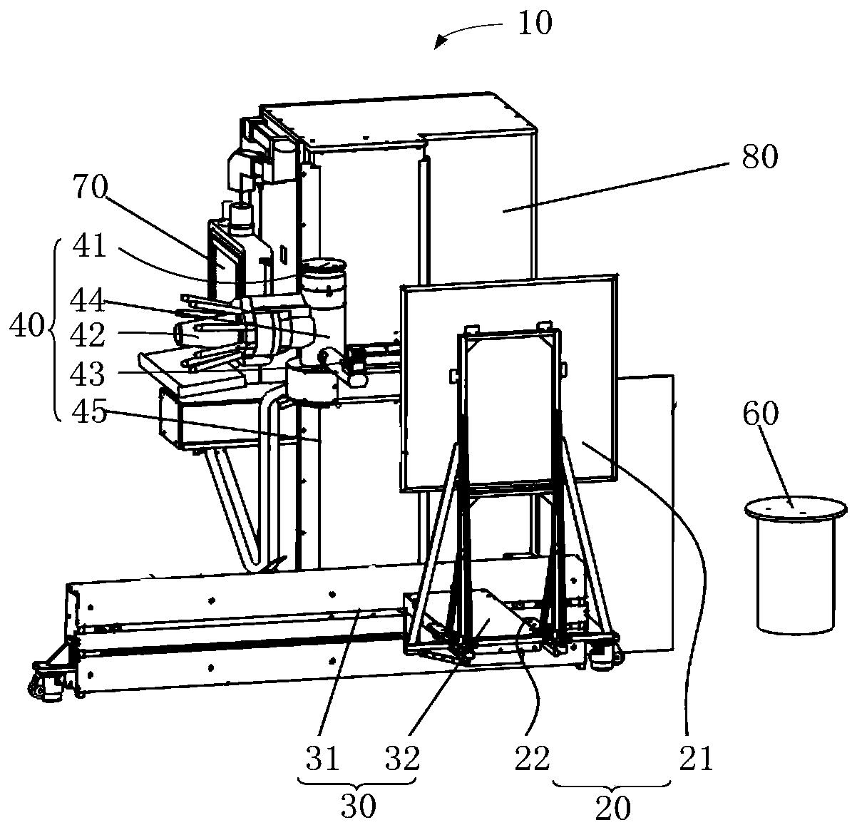 Reciprocating spraying robot and control device and spraying control method thereof