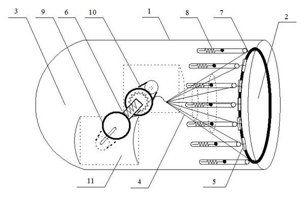 Rope net system for capturing space trashes