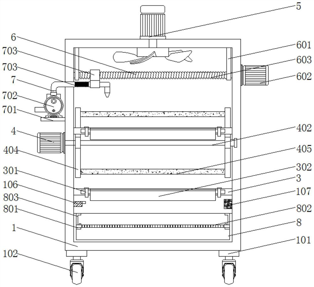 Edible mushroom cultivation heating device with rotating function