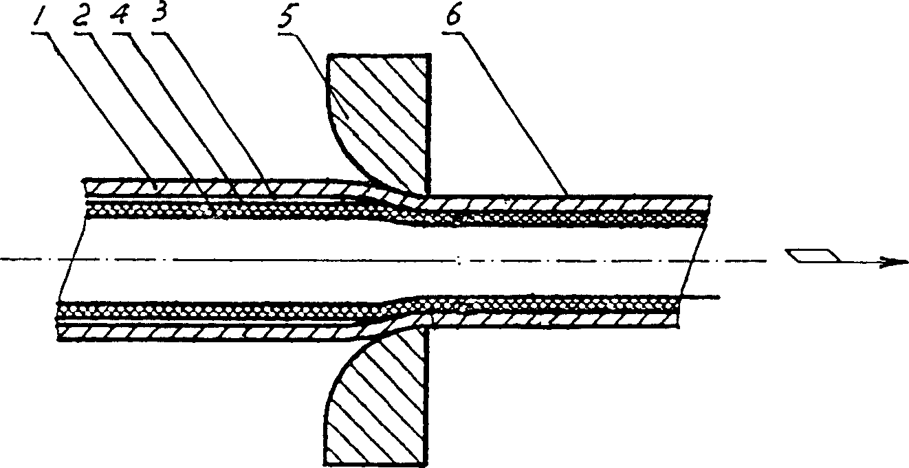 Method for manufacturing lining plastic composite carbon steel pipe