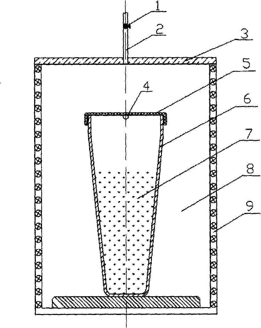 Vacuum smelting method and apparatus for copper-indium-gallium-selenium photovoltaic material