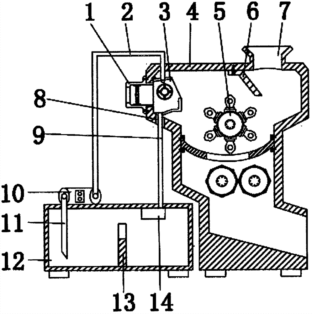 Environment-friendly dust removal type ore crusher