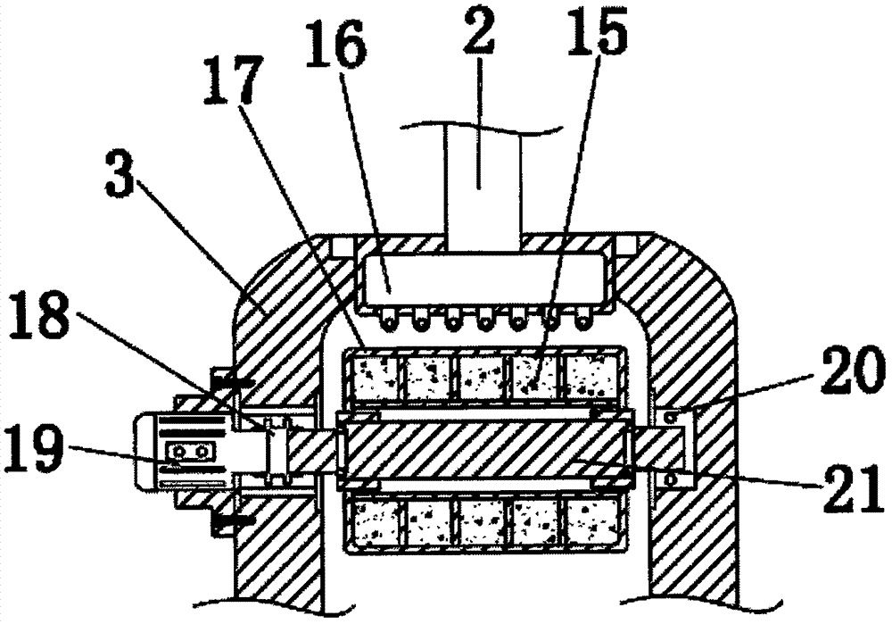 Environment-friendly dust removal type ore crusher