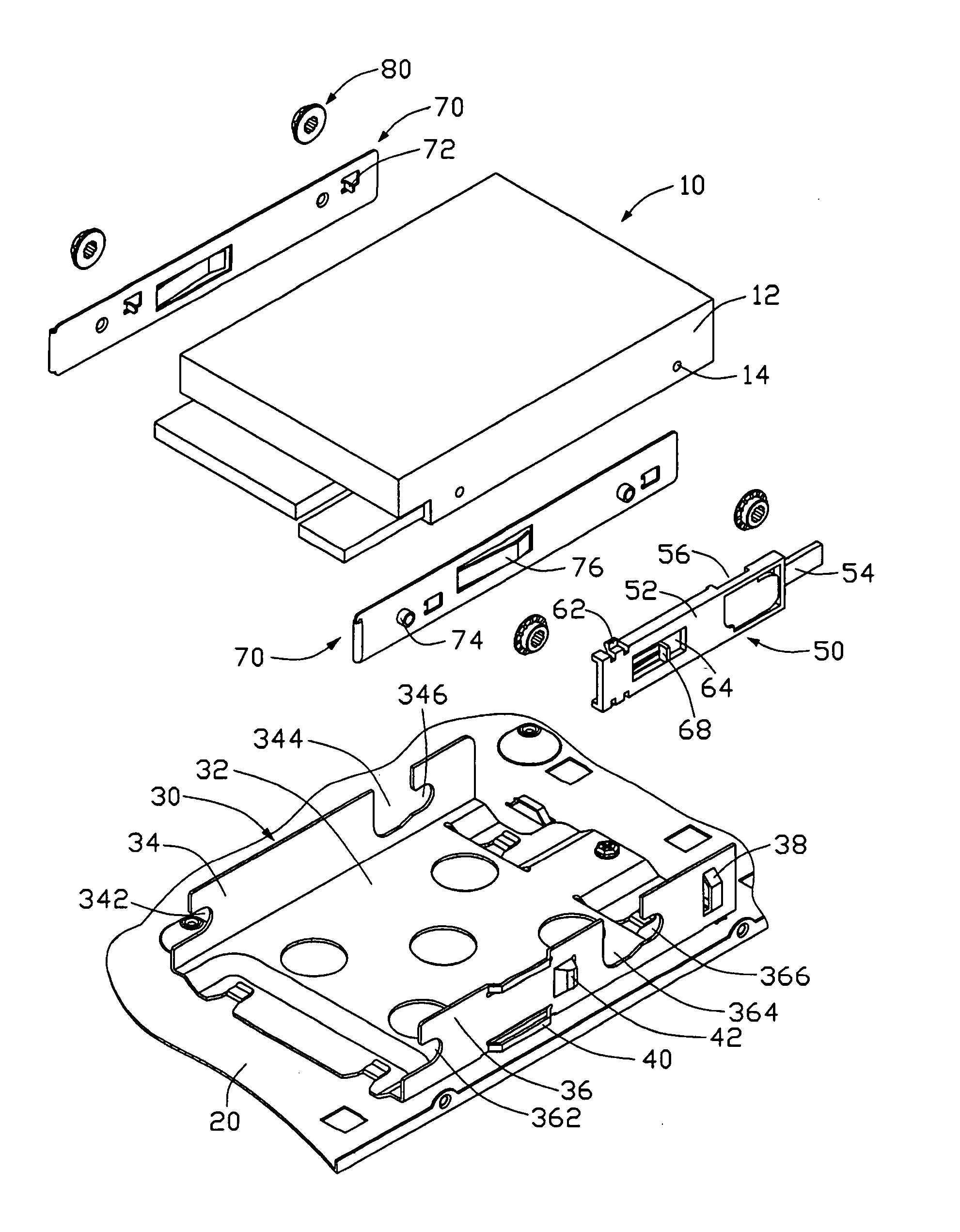 Mounting apparatus for disk drive devices