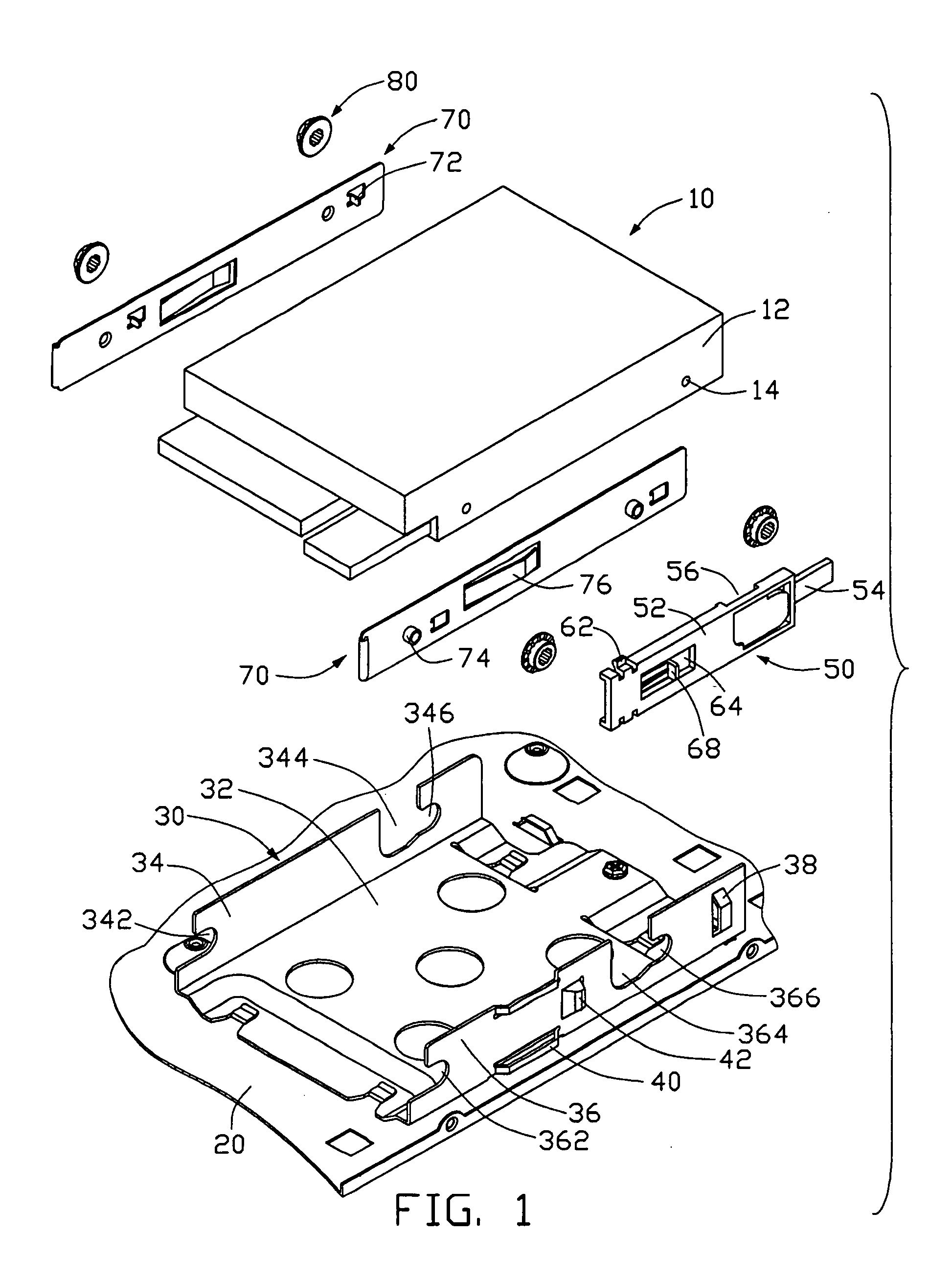 Mounting apparatus for disk drive devices