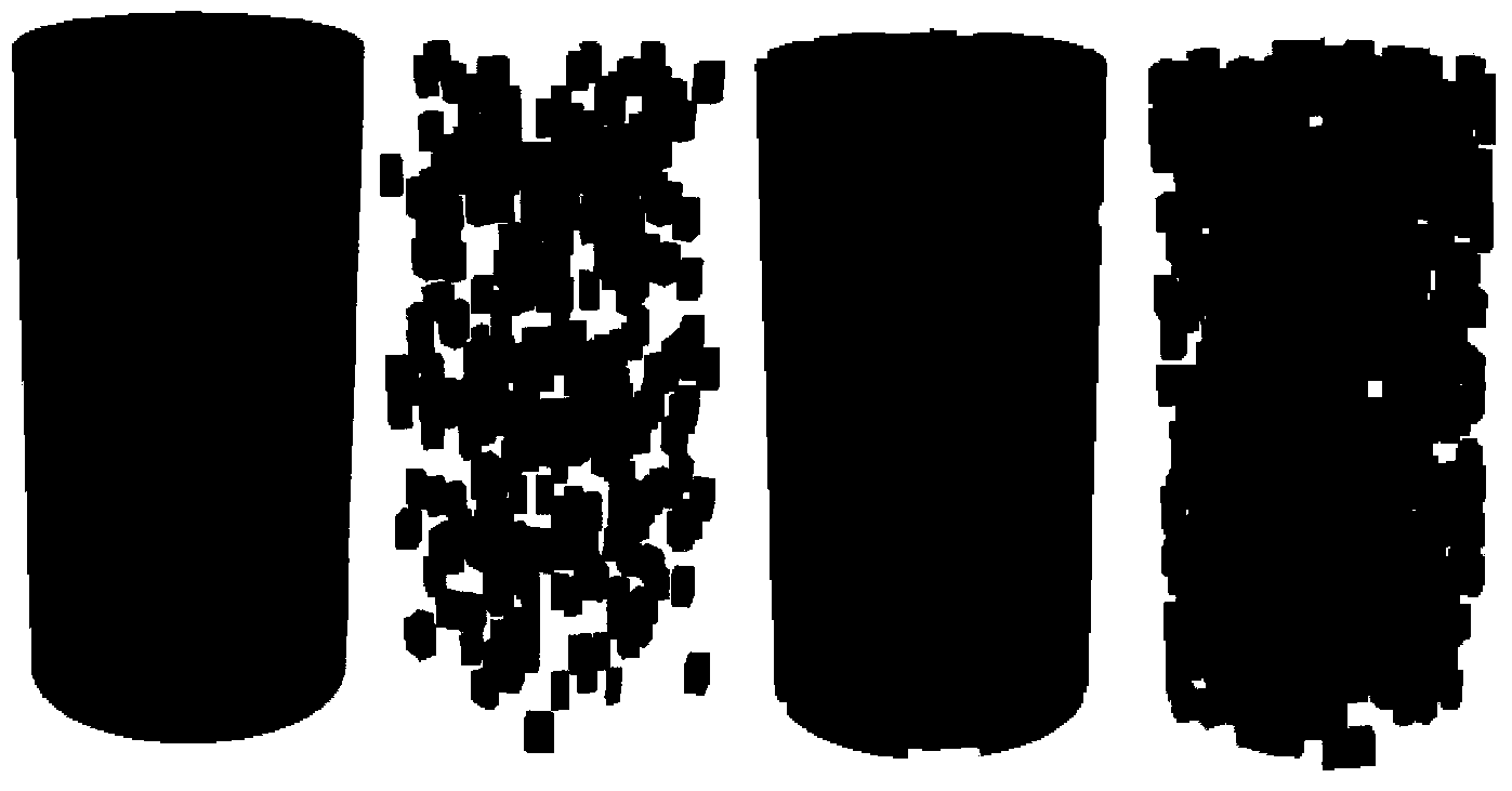 Mesoscopic structure simulation based rock stress relaxation property forecasting method