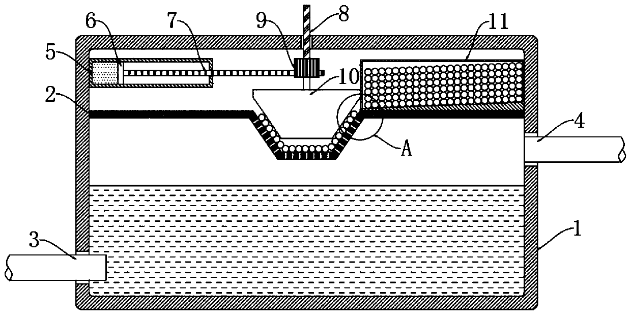 Acid gas purification treatment device for ecological environmental protection