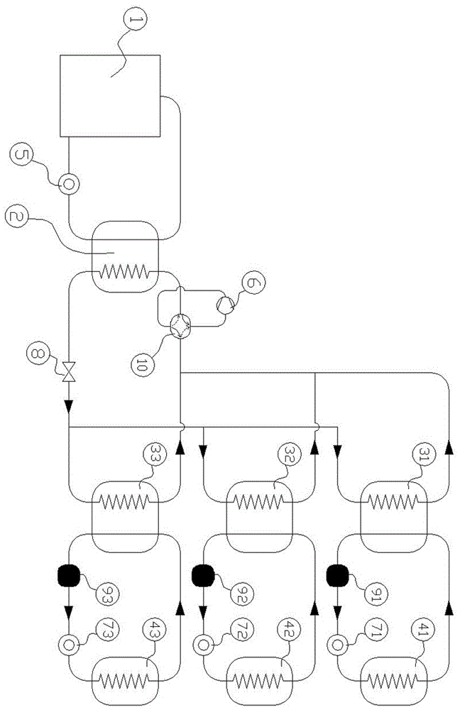 A power heat pipe central air conditioner