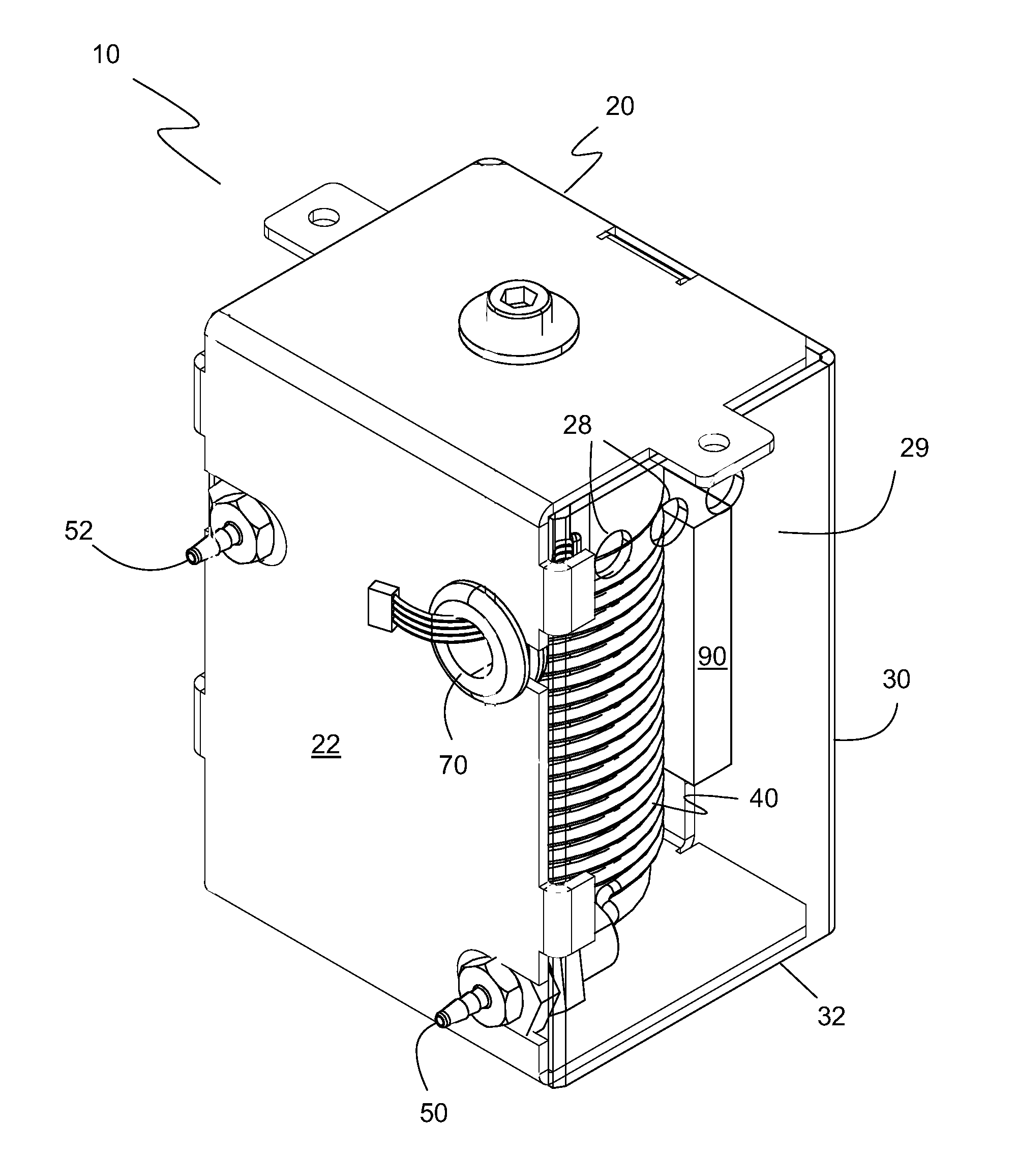 Gas equilibrium coil for providing, in real-time, a gas calibrating solution