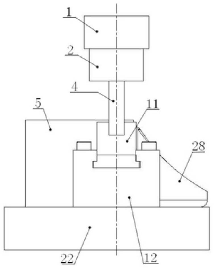 Trundle support punching device and punching method