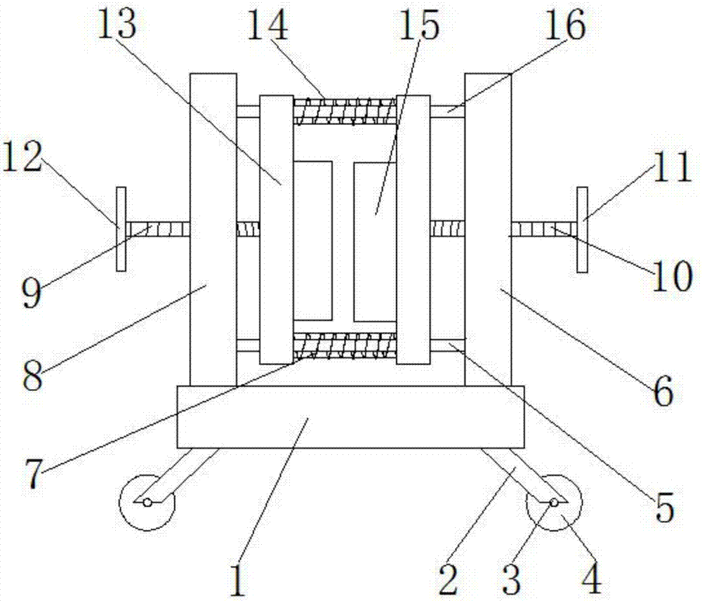 Die-casting die fixing device