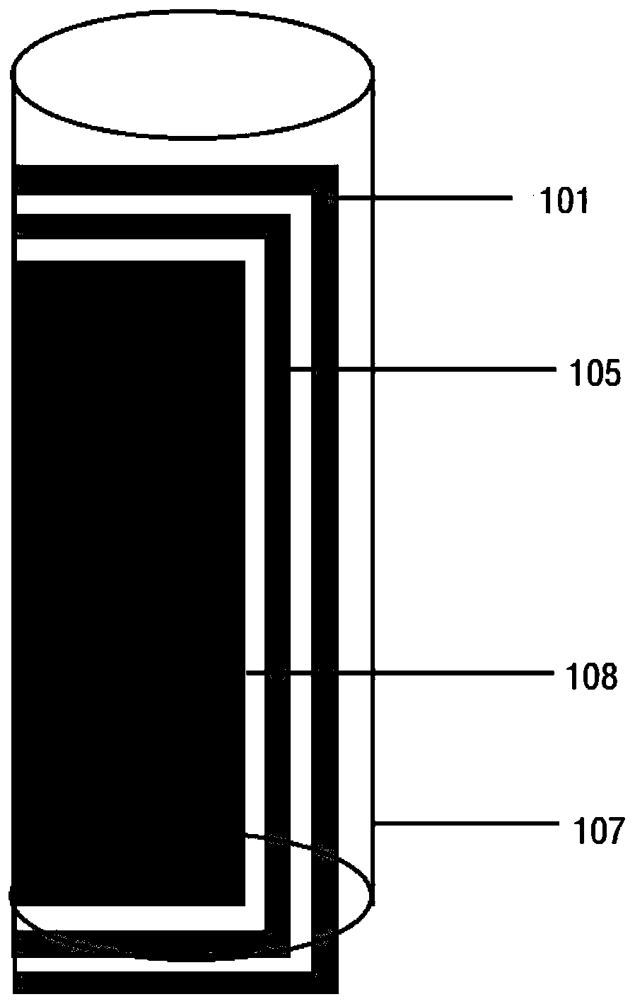 Strip high-vacuum cathode arc target device